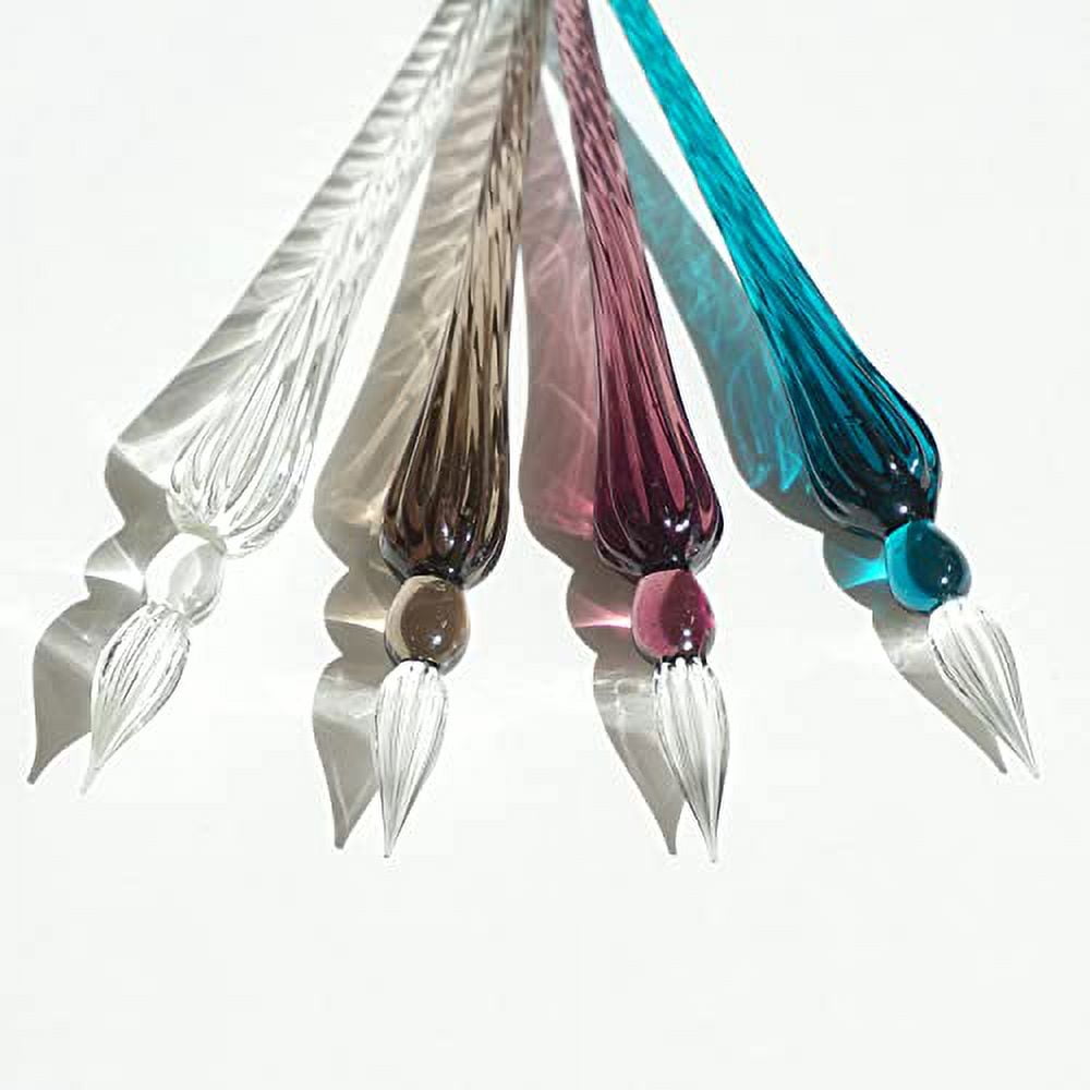 Herbin Round Glass Dip Pen - Black