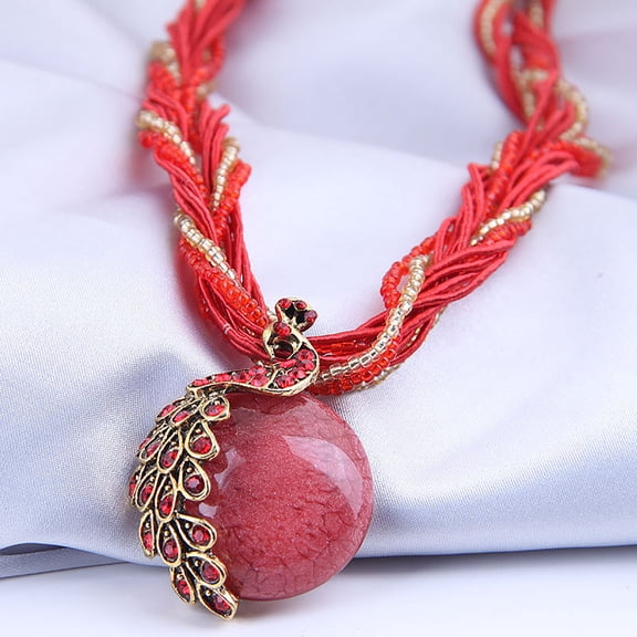 Bohemian Necklace Pendant Statement Accessories for Women featuring Rhinestone Design Ideal Choice