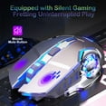 thumbnail image 4 of Koszal 2.4G Wireless Rechargeable 1600DPI Adjustable Backlit Gaming Mouse for PC Laptop, 4 of 7