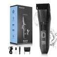 thumbnail image 1 of Beatslm Manscape Recortadora de barba para hombres, 20 longitudes, ajustable, inalámbrico, resistente al agua, cuchilla en T de acero inoxidable para corte de vello facial de precisión con 2 peines gu, 1 of 1