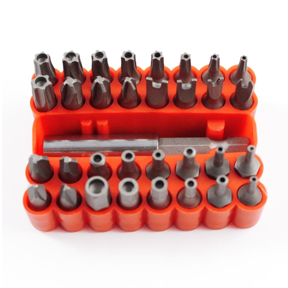 33pc ToolTreaux CRV Steel Security Bit Set Extension Holder