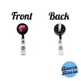 thumbnail image 3 of Peony Flower Photo Retractable Reel ID Badge Key Card Name Tag Holder with Clip, 3 of 7