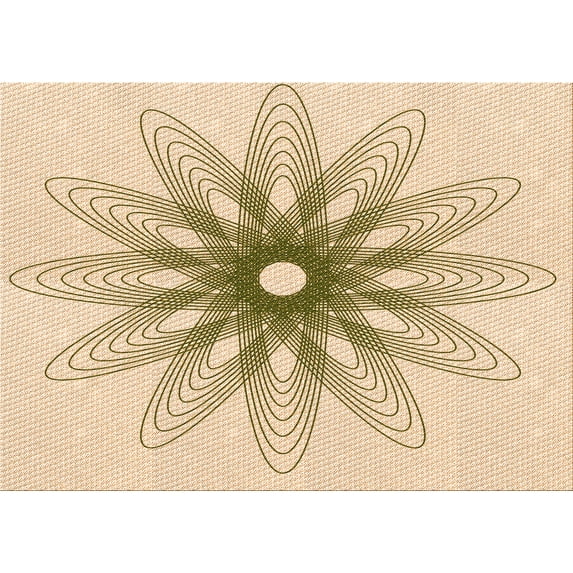 Ahgly Company Indoor Rectangle Patterned Bronze Brown Area Rugs, 2' x 3'