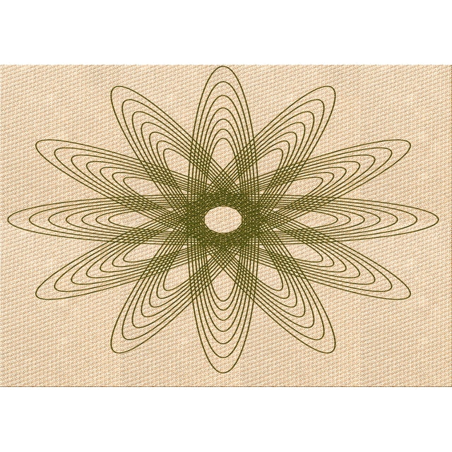 Ahgly Company Machine Washable Indoor Rectangle Transitional Bronze Brown Area Rugs, 2' x 5'