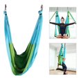 thumbnail image 4 of Hamaca antigravedad para yoga aéreo, Fitness, agarre colgante, inversión, trapecio, columpio (azul y verde) NikouMX Deportes, 4 of 8