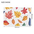 thumbnail image 4 of Yayeee Bath Rug for Bathroom Floor Non Slip Rectangle Fluffy Soft Absorbent Mat, 16"x24", Blue Leaves, 4 of 7