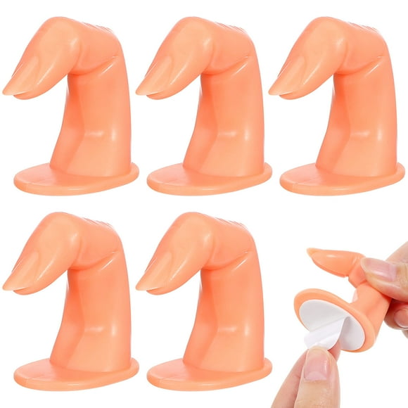 unbranded 5Ud Modelo De Dedos Para De Acrílicas Herramienta Manicura Khaki