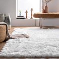 thumbnail image 2 of nuLOOM Rodolfo Faux Sheepskin Shag Area Rug, 6 x 9, White, 2 of 4