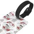 thumbnail image 3 of Kdxio Koi Fish Luggage Tags Privacy Cover ID Label Suitcase Tags Identifiers For School Bags,Suitcases, 3 of 7