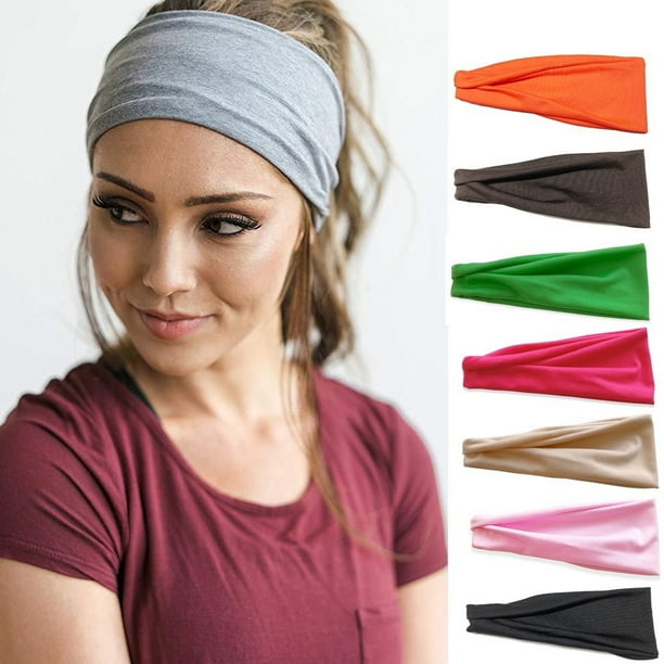 Diadema de Yoga Unisex, de Algodón Absorbente Del Sudor, Diseño Antideslizante, Versátil para Uso Diario y Deportivo, para Hombre y Mujer, Talla Única (48-65 Cm), Tejido Elástico Cómodo.