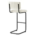 thumbnail image 4 of Modway Parity 30.5" Upholstered Fabric Bar Stool in Black/Ivory (Set of 2), 4 of 10