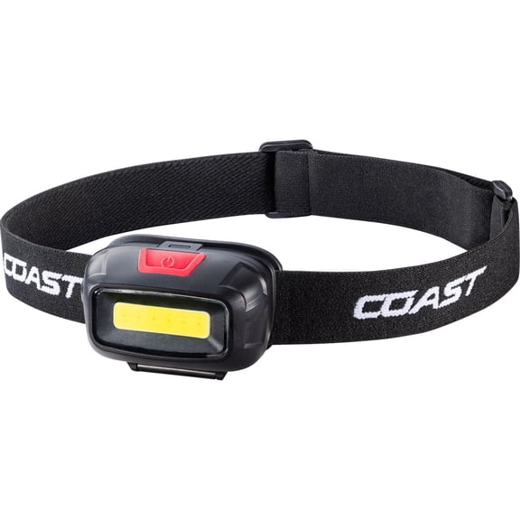 Coast FL13 250 lm Black/Red LED COB Head Lamp AAA Battery