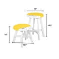 thumbnail image 4 of Ensemble de 2 Tabourets Pantone Jaune, 4 of 13