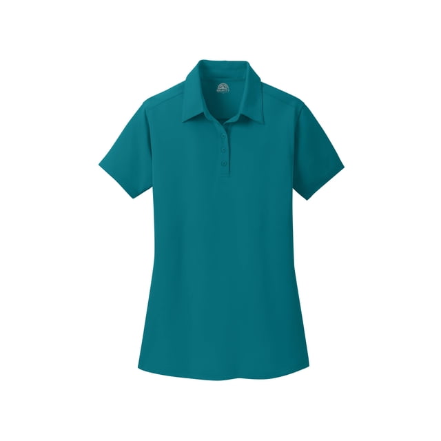 Gravity Outdoor Co. Polo T-Shirt Dimension pour Femmes - Sarcelle Foncé - Moyen