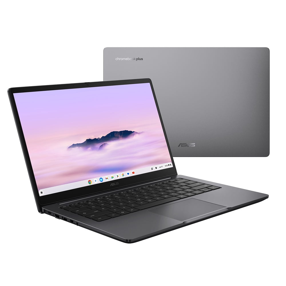Ordinateur portable ASUS Chromebook Plus CX14, écran FHD (1920x1080) 16:9 antireflet de 14 po, pro Intel® Celeron® 3-N355, stockage de 128 Go, mémoire de 8 Go, ChromeOS, Rock Grey, CX1405CTA-DS31-CB