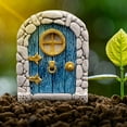 thumbnail image 4 of 2 piezas de puerta de cuento de hadas en miniatura para decoración de casa de muñecas, proyectos de bricolaje decorativos, regalos 1/12 estilo B, 4 of 8