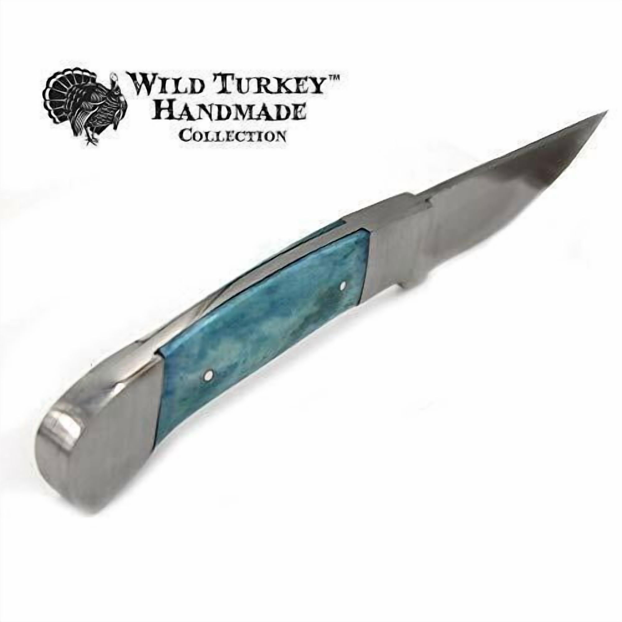 Wild Turkey Handmade Collection Fixed Blade Skinner Hunting Knife w. Sheath