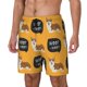 thumbnail image 1 of Fotbe Corgi Traje de Baño para Hombre – Shorts de Natación de Secado Rápido con Forro y Bolsillos-Small, 1 of 6