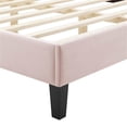 thumbnail image 6 of Modway Current Modern Performance Velvet Twin Platform Bed in Pink, 6 of 11