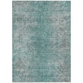thumbnail image 2 of HomeRoots 588841 5 x 8 ft. Oriental Washable Indoor & Outdoor Rectangle Area Rug, Teal Blue, Gray & Charcoal, 2 of 5