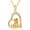 Cat Dog, variant on YAFEINI 14K Gold Animal Pendant Necklace - Dainty Zodiac & Pet Inspired Charm Necklace for Women - 16+1+1"