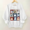 thumbnail image 2 of DDAPJ pyju Ghost Sweatshirts for Women Halloween Sweater Cute Graphic Pullover Oversized Sweatshirt Trendy Fall Outfits E-White S, 2 of 5