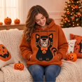thumbnail image 6 of Goodw7 Women Hoodie Christmas Pet Pouch, Oversized Dog Cat Carrier Sweatshirt with Cuddle Pocket, Cozy Pullover for Lounging and Pet Walking, 6 of 9