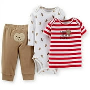 Child of Mine by Carter's Newborn Baby Boy Short and Long Sleeve 3 Piece Set