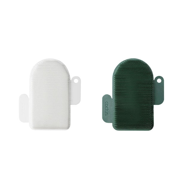 Cepillo De Limpieza Con Forma De Cactus De Cepillo Depurador De Frutas Y Verduras De Doble Cara, Limpiador De Bloques De Cortar Colgantes Para Cocina, Frutas Y Verduras2 Uds., Kearding HA012812-00