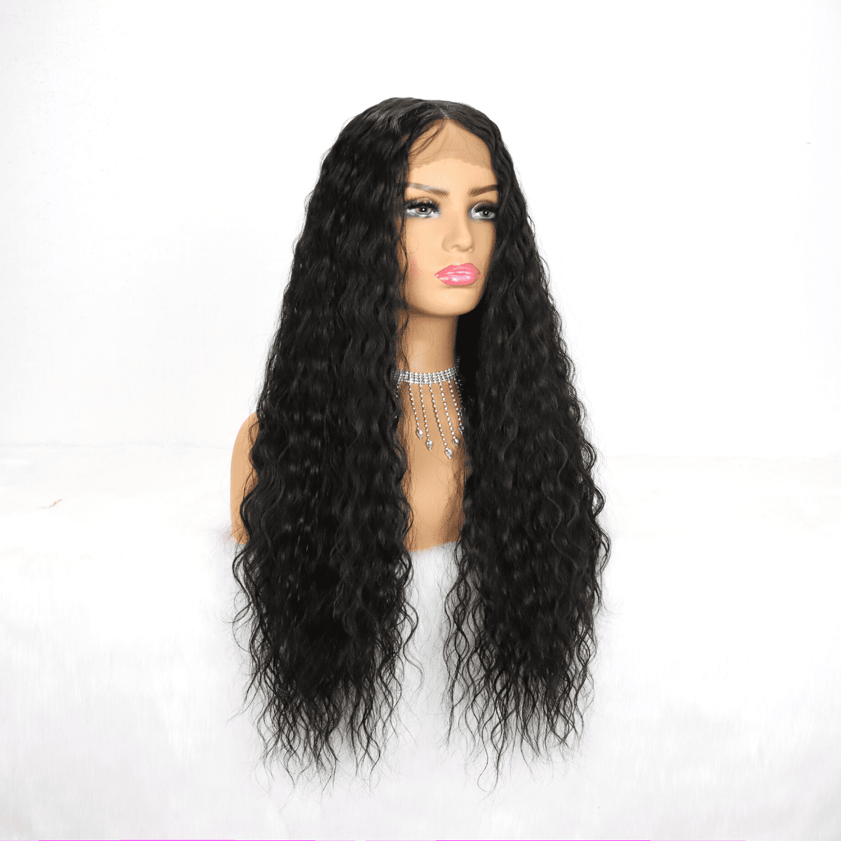 Long Lace Front Wig for Women - Synthetic Hair - Natural Looking