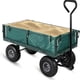 thumbnail image 4 of 500lb capacity garden utility wagon - industrial grade mesh steel, convertible side panels, 10 pulgada tires para farm, construction & commercial landscaping, 4 of 6