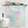 thumbnail image 5 of Dreamtimes Colorful Dream Galaxy Soft Cotton Towel Sets 2 Piece, 1 Bath Towel 1 Hand Towel Quick Dry Highly Absorbent Bath Towels Washcloths for Bathroom, Gym, Hotel, and Spa, 5 of 7
