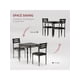 thumbnail image 4 of cm de Alturaogar cm de Profundidadining Mesa Set para 2 3 Piece cm de Profundidadining Mesa y Chairs Set con Spiral Mesa Legs para Pequeño Spaces Kitchens y Apartments, 4 of 6