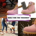 thumbnail image 7 of Safety Girl - Stylish Steel Toe Boots For Women | Work Boots For Women | Water Resistant Feature | Lightweight & Slip-Resistant Steel Toe Shoes For Women | Premium Nubuck Leather | Light Pink - 9.5M, 7 of 7