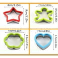 thumbnail image 2 of Stainless Steel Mould Set for Cookie Shapes with Hand Guard and Fruit Sandwich Cutter – Baking Gadget for, 2 of 4