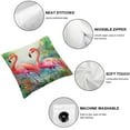 thumbnail image 4 of Nawypu  Pink Flamingo Throw Pillow Covers Set of 2,Tropical Palm Leaf Pillow Cases Decorative Square Pillowcases for Home Bed Sofa Living Room Farmhouse Outdoor, 4 of 6