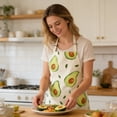 thumbnail image 5 of 2Pack Fruit Patterned Kitchen Apron – Durable Polyester Bib Apron Stain & Lightweight Non Adjustable Fit For Everyday Cooking Baking & Grilling Unisex Design For Adults Apron Sleeve 17.7"X22.0", 5 of 6