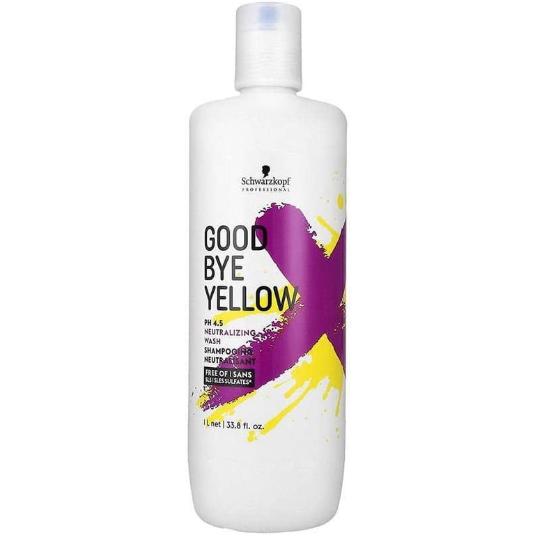 Schwarzkopf Good Bye Yellow Shampoo, 33.8 Ounce, Pack Of 2