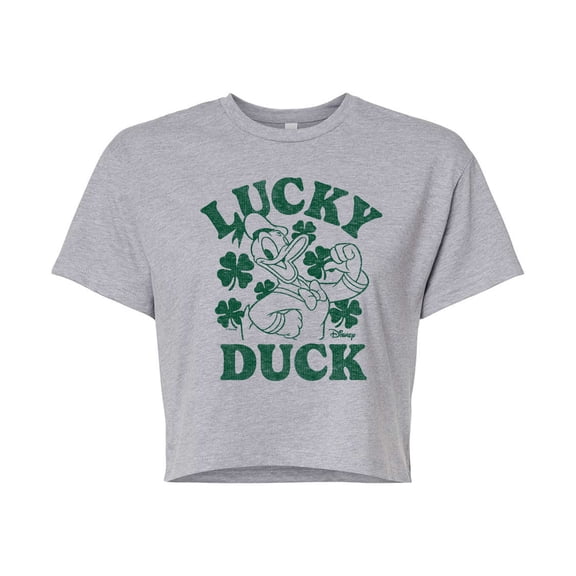 Disney - Donald Duck St. Patrick's Day Lucky Cropped Graphic T-Shirt