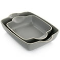 thumbnail image 2 of Gibson Home Rockaway 2 Piece Stoneware Nesting Bakeware Set in Grey, 2 of 5