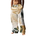 thumbnail image 1 of WEAIXIMIUNG Salopette Homme Ajustée Mode Décontractée Homme Imprimé Léopard 3D Numérique Pantalon Droit Décontracté Style Trois, 1 of 5