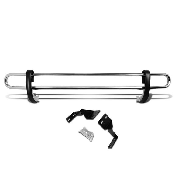 DNA Motoring RBG-013-SS For 2005 to 2010 Honda Odyssey Stainless Steel Double Bar Rear Bumper Protector Guard (Chrome) 06 07 08 09