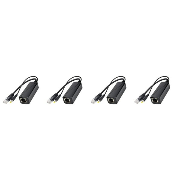 4X PS5712TG Gigabit Power Over Ethernet Splitter 10/100/1000Mpbs RJ45 Support IEEE802.3 Af/At(30W) PoE Splitter