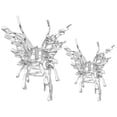 thumbnail image 1 of Hair Barrettes for Girls 2Pcs Silver Color for Exercise Assistance and Cooking, 1 of 5