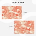 thumbnail image 4 of Linen Placemat With 18×12in Double Stitching Is Effectively Insulated And Foldable For Family Hotel Picnic Trips Snake Skin Print Style Coral_3 Four Pieces, 4 of 8