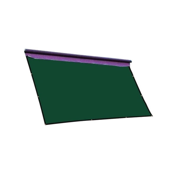 RV Awning Privacy Sunblock Screen Shade Panel Kit,10ftx16ft,Dark Green Dark Green Rectangular Garden & Outdoor Fabric,PVC