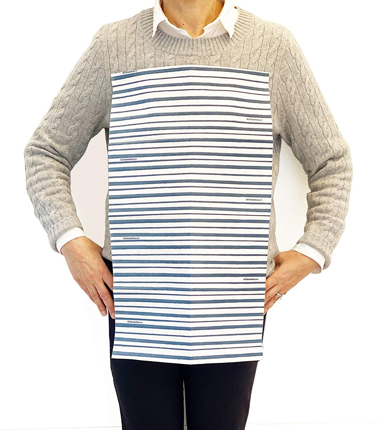 NEATsheets Disposable Bibs Adhesive Clothing Protector for Adults & Kids, 400Count, Blue