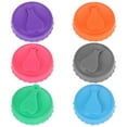 thumbnail image 1 of 6 tapas de silicona reutilizables para latas de refrescos y bebidas energéticas, a prueba de fugas y derrames, lavables para jugos y cervezas., 1 of 6