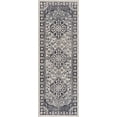 thumbnail image 4 of Hauteloom Cabacungan Traditional Medallion Hallway Entryway Kitchen Runner Rug - Machine Washable Distressed Carpet - Bohemian Oriental - Easy to Clean - Black, Cream, Grey - 2'7" x 7'3", 4 of 17