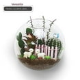 thumbnail image 2 of WGV Wall Hanging Planter Terrarium, Diameter 6", Clear Mounted DIY Succulents Air Glass Floral Container Vase, Tea Light Votive Candle Holder for Decoration 1 Piece, 2 of 7